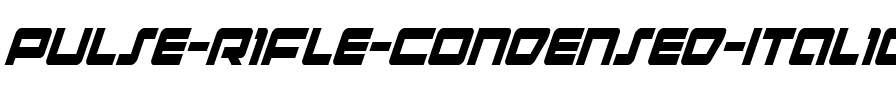 Pulse Rifle Condensed Italic Condensed Italic.ttf