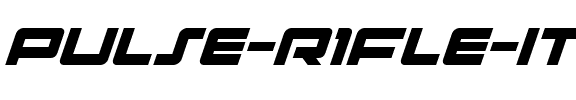 Pulse Rifle Italic Italic.ttf