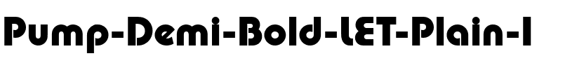 Pump Demi Bold LET Plain.ttf