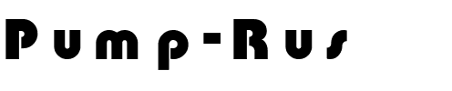 Pump Rus Regular.ttf