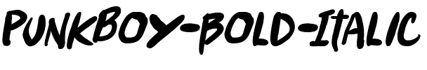 Punkboy Gras Italique.ttf