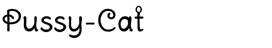 Pussy Cat Regular.ttf