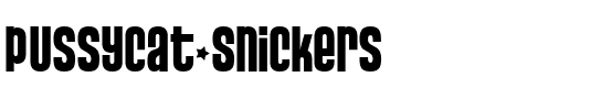 Pussycat  Snickers.ttf