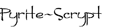 Pyrite Scrypt Normal.ttf
