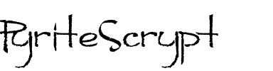 Pyrite Scrypt Normal.otf