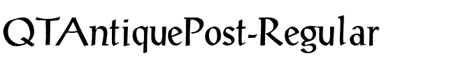 QTAntiquePost Regular.ttf