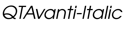QTAvanti Italic.ttf