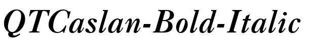 QTCaslan Bold Italic.ttf