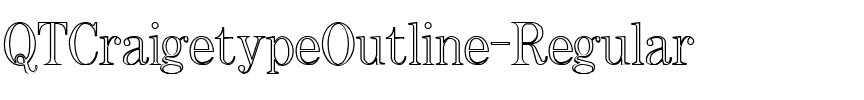 QTCraigetypeOutline Regular.ttf