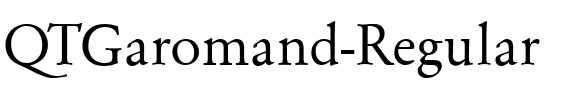 QTGaromand Regular.ttf