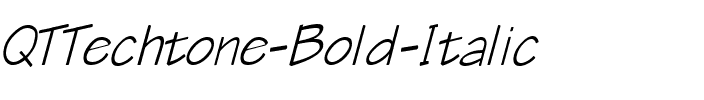 QTTechtone Bold Italic.ttf
