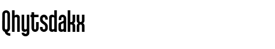 Qhytsdakx Regular.ttf