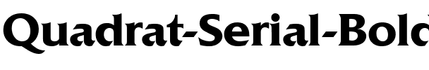 Quadrat-Serial Bold.ttf