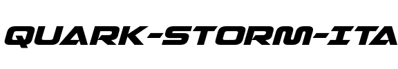 Quark Storm Italic Italic.ttf