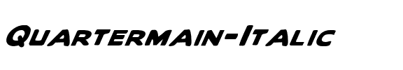 Quartermain Italic Italic.ttf