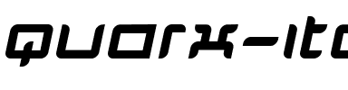 Quarx Italic.ttf