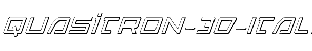 Quasitron 3D Italic Italic.ttf