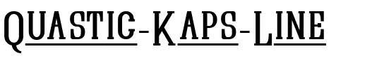 Quastic Kaps Line Regular.ttf