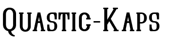 Quastic Kaps Regular.ttf