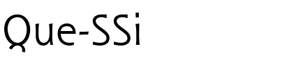 Que SSi Regular.ttf