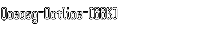 Queasy Outline (BRK) Regular.ttf