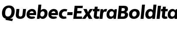 Quebec-ExtraBoldIta Regular.ttf