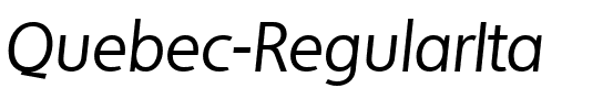 Quebec-RegularIta Regular.ttf