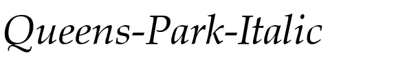 Queens Park  Italic.ttf