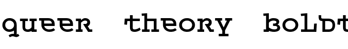 Queer Theory BoldTrial BoldTrial.ttf