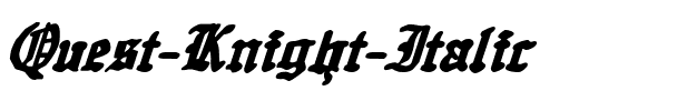 Quest Knight Italic Italic.ttf