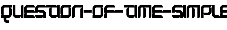 Question of time simple Regular.ttf