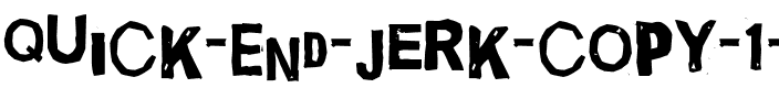 Quick End Jerk Regular.ttf