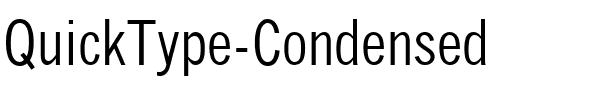 QuickType Condensed Regular.ttf