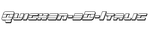 Quicken 3D Italic Italic.ttf