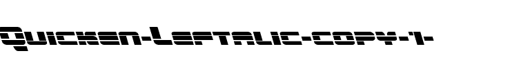 Quicken Leftalic Italic.ttf