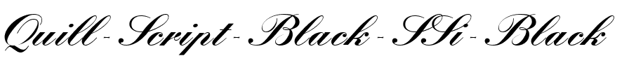 Quill Script Black SSi Black.ttf