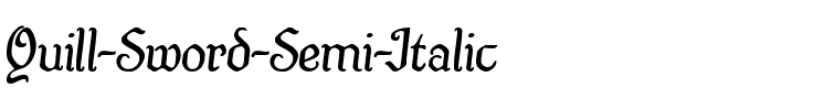 Quill Sword Semi-Italic Semi-Italic.ttf