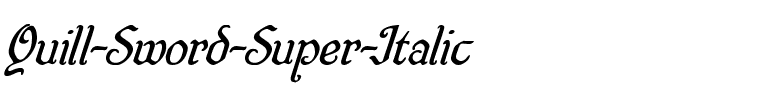 Quill Sword Super-Italic Italic.ttf