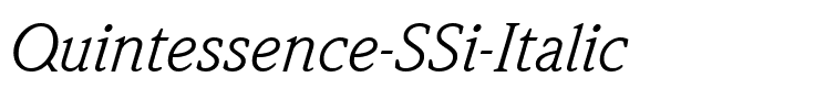 Quintessence SSi Italic.ttf