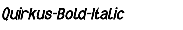 Quirkus Bold Italic.ttf