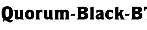 Quorum Blk BT Black.ttf