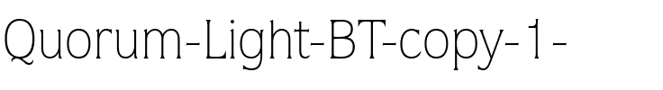 Quorum Lt BT Light.ttf