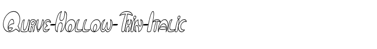 Qurve Hollow Thin Italic.ttf