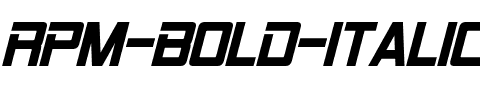 RPM Bold Italic.otf