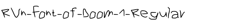 RVn Font of Doom 1 Regular.ttf