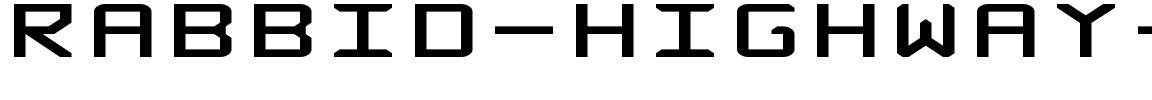 Rabbid Highway Sign Extended Regular.ttf