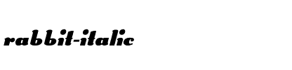 Rabbit italic Italic.ttf