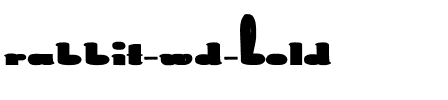 Rabbit Wd bold Bold.ttf