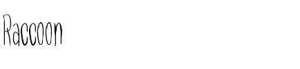 Raccoon Regular.ttf
