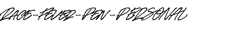 Race Fever Pen PERSONAL Regular.ttf